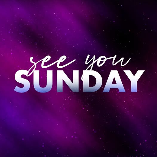 Church invitation graphic saying see you Sunday