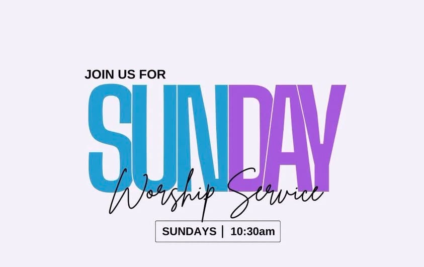 Sunday 10:30 service announcement